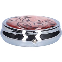 Boîte à pilules Fancy ronde 3 compartiments, coloris assortis
