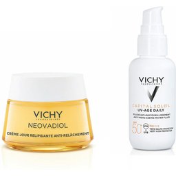 Neovadiol Post-Menopause Crème jour relipidante anti-relâchement + Capital Soleil Uv-Age Daily Spf50+