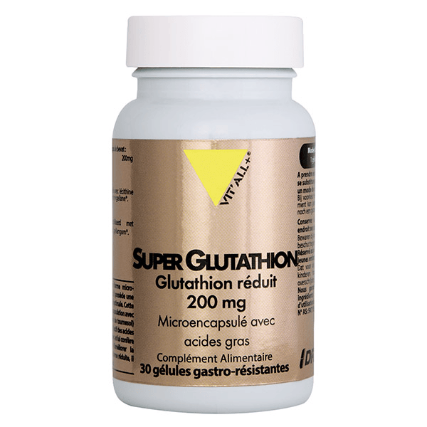 SUPER GLUTATHION 200mg Microencapsulé avec acides gras 30 DRcaps