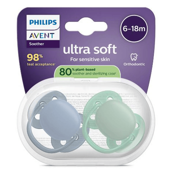 Ultra Soft jour 6-18M Fun x2, couleur aléatoire sans BPA
