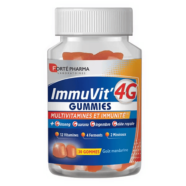 ImmuVit'4G Gummies Energie Multivitamines Immunité 30 gommes