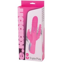 E Rabbit Triple Play Vibromasseur Triple Ros 1ut