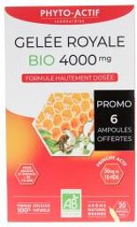 Gelée Royale 4000 mg Bio 20 Ampoules Offre Spéciale - Boîte 20 ampoules de 15 ml