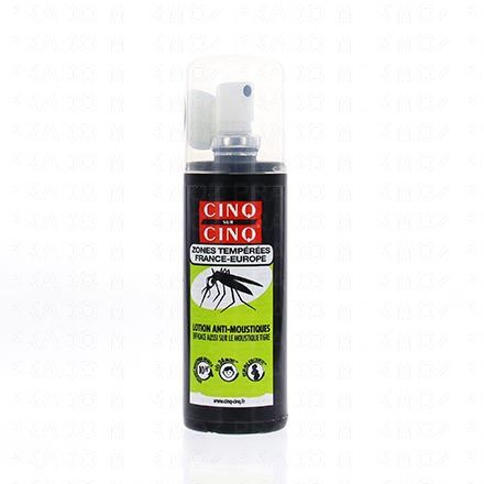 CINQ SUR CINQ Zones Tempérées Lotion anti-moustiques flacon de 100 ml