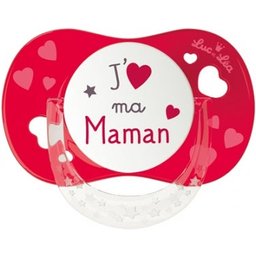 Luc et Léa Chupete J'Aime Ma Maman +6 Meses 1ud