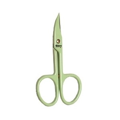 Ciseaux à Ongles Lames Courbes Bicolores Inox Trempe