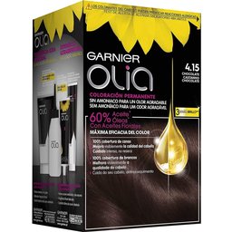 Olia Coloration permanente N°4.15 Chocolat 4 pièces