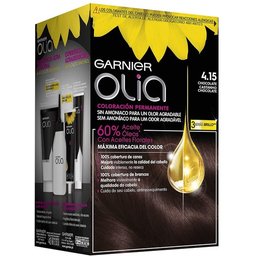 Olia Coloration permanente N°4.15 Chocolat 4 pièces