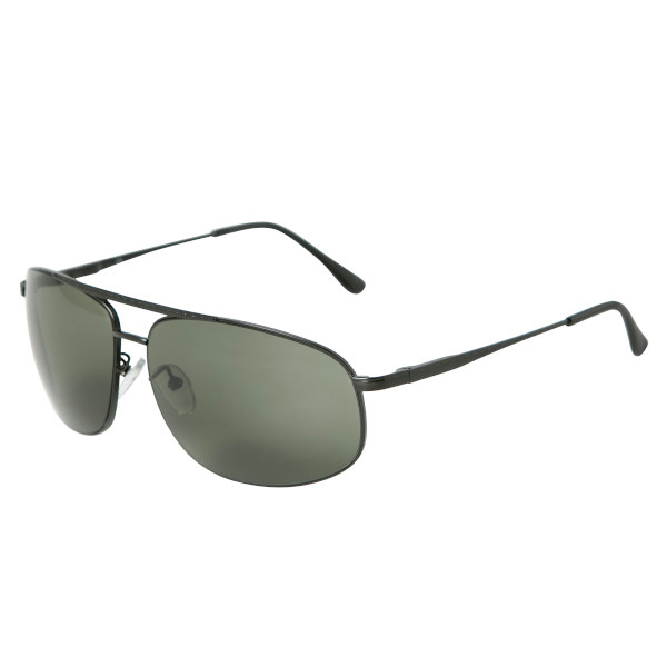 Homme Lunettes de Soleil Metal Noire