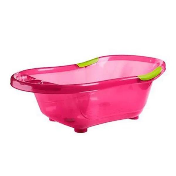 Baignoire bébé 4 mois à 3 ans Trou et bouchon de vidange Coloris Rose