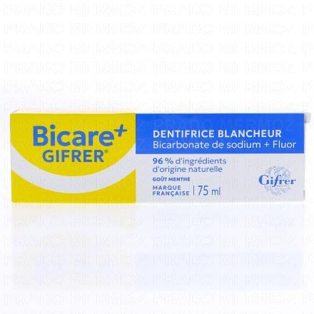 Bicare Plus dentifrice goût menthol tube 75ml