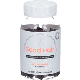 Lashilé Beauty - Good Hair Women - Anti-Chute de Cheveux -Compléments Alimentaires - Made in France - Cheveux de Venus, Biotine, Fer, Zinc, Msm, Vitamine B6, B12 - Cure 1 mois - 60 Gummies