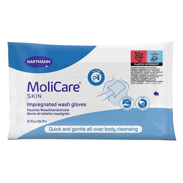MoliCare Skin Gants de Toilette Imprégnés 8 unités