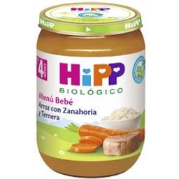 Potito Bio +4M de Riz, Carottes Et Bœuf 190g