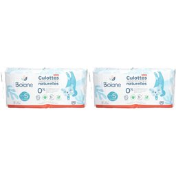 Biolane Couches Culottes Naturelles Taille 5 - 12H - Zéro fuite