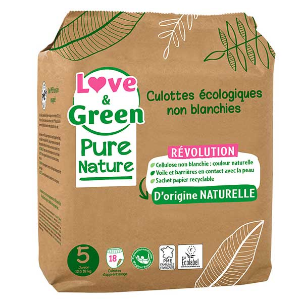 Change Bébé Pure Nature Culotte Écologique Taille 5 18 unités