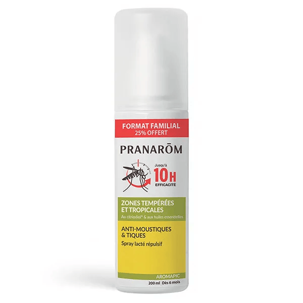 Pranarôm Aromapic Spray Lacté Anti-Moustiques 200 ml Promo
