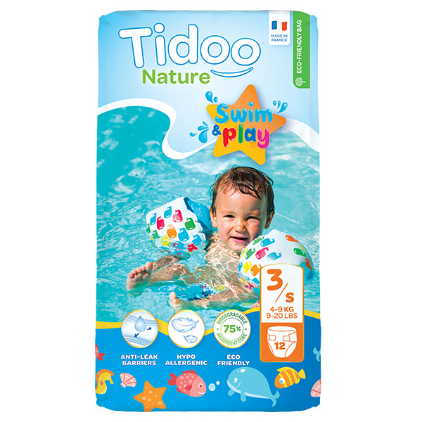 Nature Swim & Play Couche de Bain Taille 3 12 couches jetables