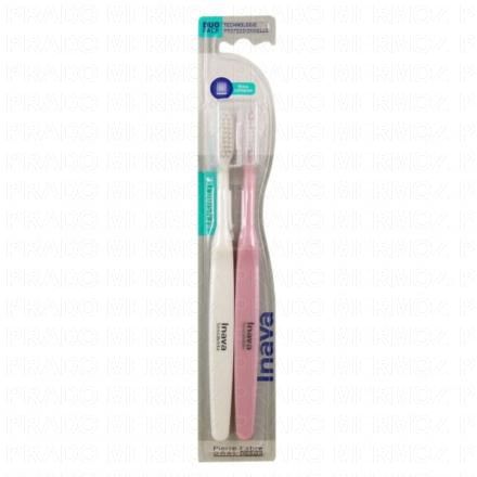 Brosse à dents sensibilité 1/100 souple lot de 2