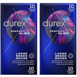 Préservatifs Perfect Gliss - 2 x 10 Préservatifs - Idéal pour le Sexe Anal