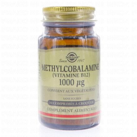 Methylcobalamine (Vitamine B12) 1000µg 30 comprimés