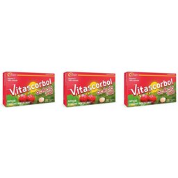 Vitascorbol - Complément alimentaire à base de vitamine C - Acérola - 100% Naturelle - Fatigue et système immunitaire - Programme 30 jours - 30 comprimés à croquer
