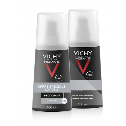 Homme déodorant vaporisateur ultra-frais lot de 2 x 100ml