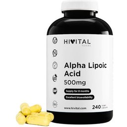 HIVITAL Ácido Alfa Lipoico ALA 500 mg 240 cáps