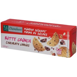 Damhert Moins de sucres Nutty crunch chocolate cookies