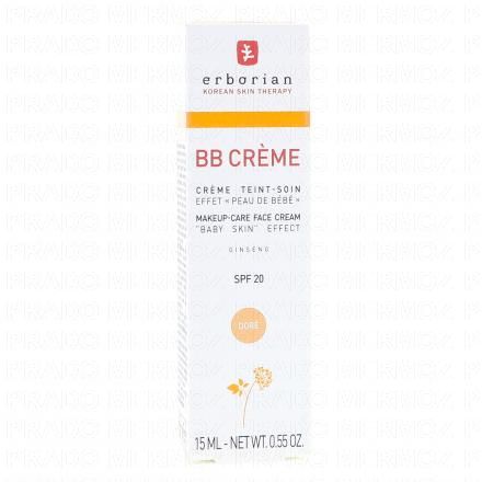 BB Crème Au ginseng SPF20 Doré 15ml