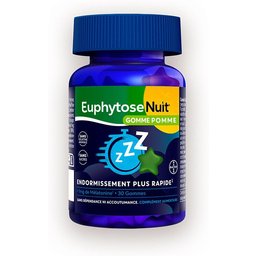 EuphytoseNuit Gummies mélatonine sommeil goût pomme