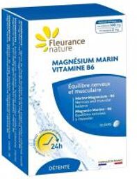 Magnésium Marin - Vitamine B6 30 Jours 60 Comprimés - Boîte 60 comprimés