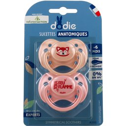 Sucettes Anatomiques Panda +6M A102 2 Unités