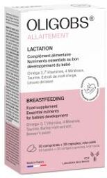 Oligobs Allaitement 30Cp+30Caps Fr/an Sn - Boîte 30 comprimés et 30 capsules
