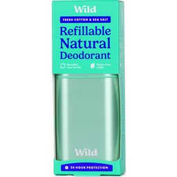 Déodorant Naturel Boîtier + Recharge Coton & Sel Marin 40g