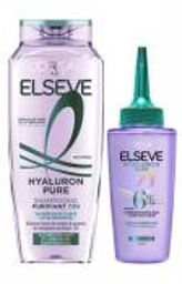 Elseve Hyaluron Pure Shampoing Purifiant 72H 250 ml + Elseve Hyaluron Pure Sérum Purifiant Complexe Exfoliant 102 ml - Lot 2 produits