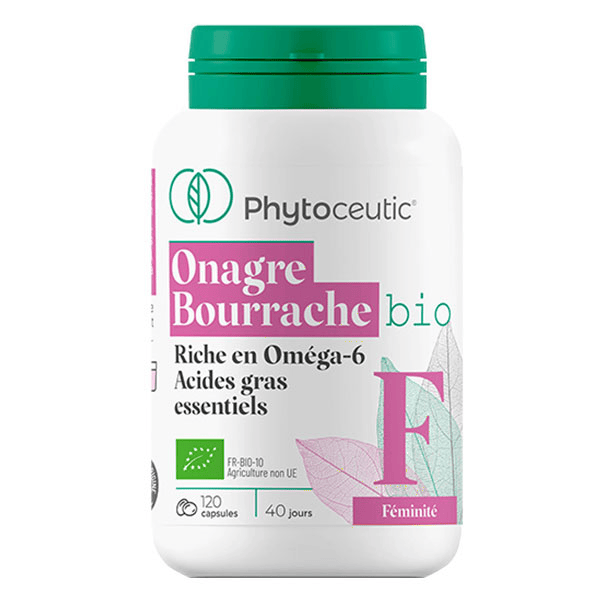 Huile Duo Onagre et Bourrache Bio 120 capsules
