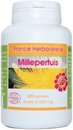 GELULES MILLEPERTUIS plante 200 gélules dosées à 250 mg.