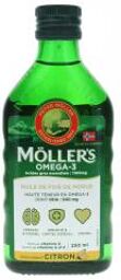 Mollers Huile de Foie de Morue Liquide Arôme Naturel Citron - 250 ml - Bouteille 250 ml