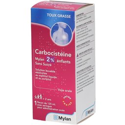 Carbocisteine Viatris Conseil 2% Enfant SS Sirop