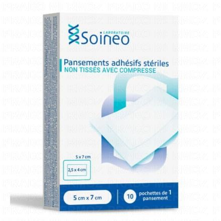 Pansement stérile spécial douche 5x7cm boîte de 5