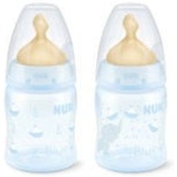 Nuk™ biberón tetina látex látex orificio M azul 0-6meses 150ml 1ud 1ud