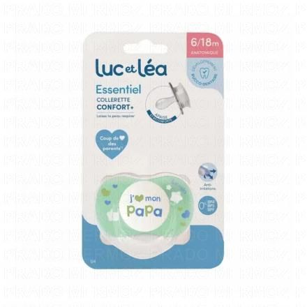 LUC ET LEA Essentiel collerette confort+ - Sucette 6-18 mois j'aime mon papa