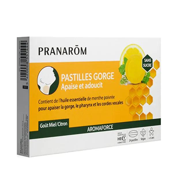 Aromaforce Pastille Gorge Miel Citron 24 unités