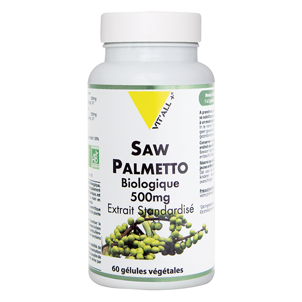 Saw Palmetto Bio 500mg Extrait Standardisé 60 gélules végétales