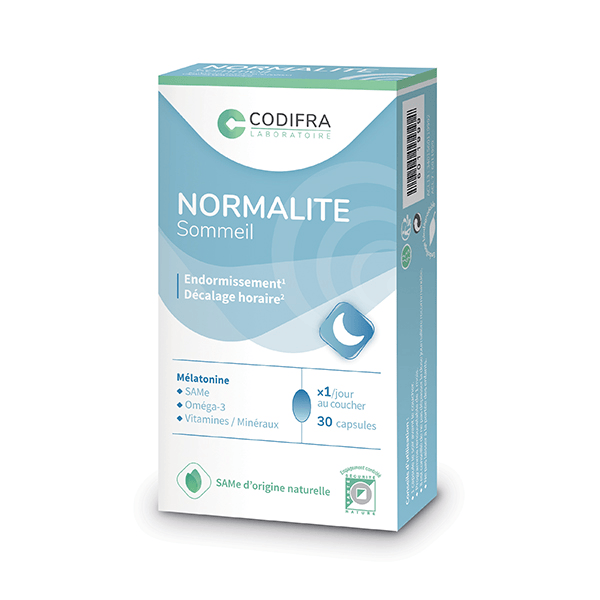 Normalite Sommeil Endormissement et Décalage horaire 30 capsules