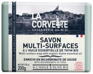 Savon Multi-Surfaces à l'hule Essentielle de Thym Bio 200 g - Pain 200 g
