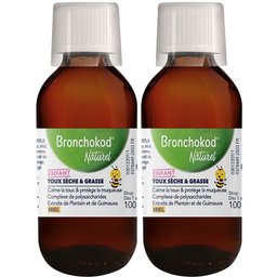 Bronchokod Naturel Enfant Toux Seche & Grasse - Dès 1 an - Goût orange - Flacon 100 ml