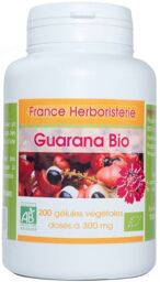 200 gélules GUARANA BIO AB dosées à 300 mg.