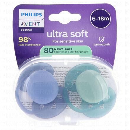 Ultra Soft - Sucette 6-18 mois uni